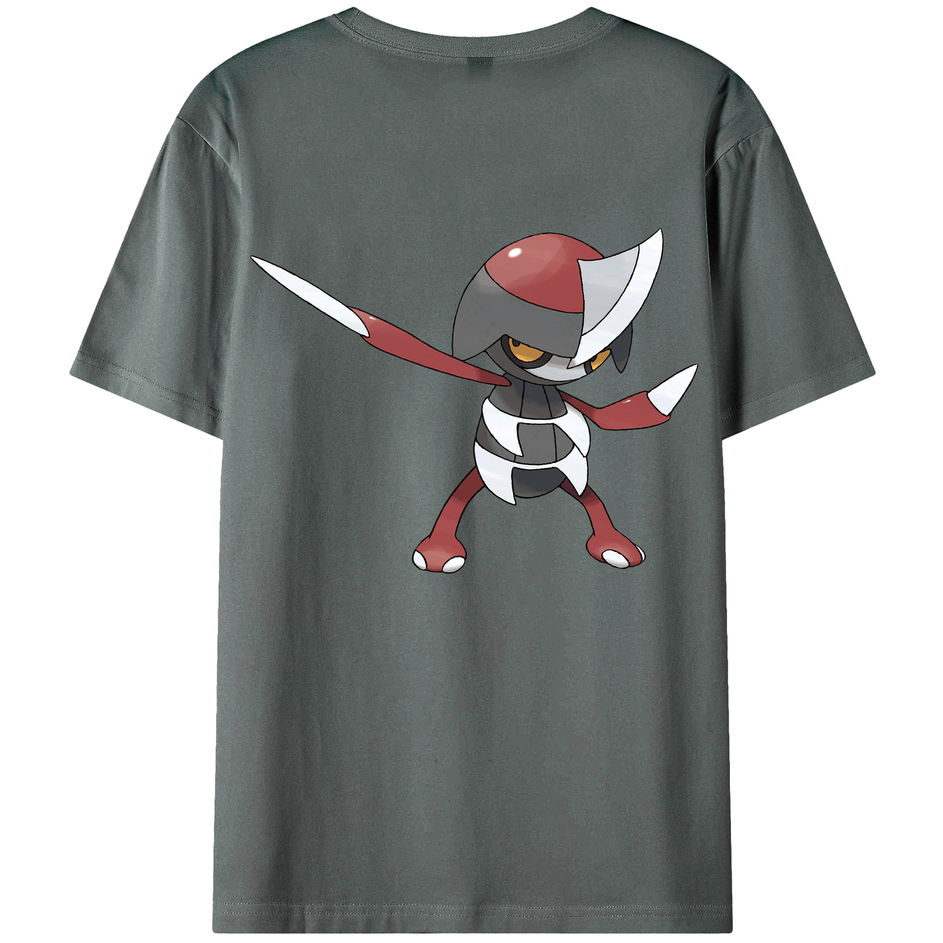 （画像用） ポケットモンスター Pokémon 綿100％ メンズ半袖Tシャツ（バックプリント） 通気性